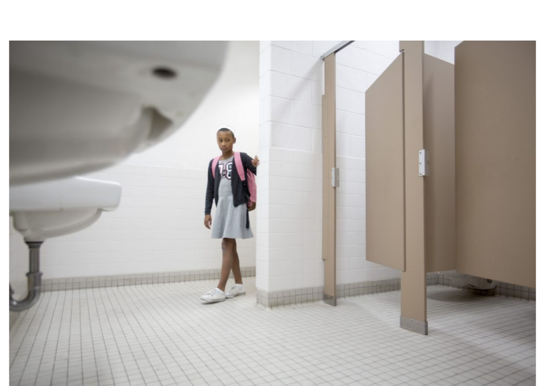 School bathroom scene used on the original project page